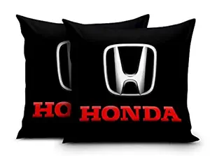 DreamVio Super Imported Micro & Velvet Car Cushions/Pillows for Your Car (12x12 Inches) Set of 2 Style 55