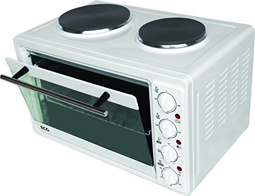 ECG ET 3333 Elektro-Backofen mit Gusseisenplatten mit manueller Steuerung, 33 L,100-230 Grad, weiß - 6
