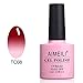 AIMEILI Soak Off UV LED Temperature Color Changing Chameleon Gel Nail Polish - Red Horizon (TC08) 10ml