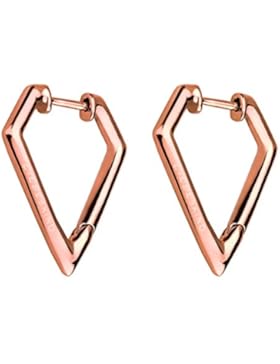 LIEBESKIND BERLIN Damen-Creolen Edelstahl mattiert - LJ-0048-E-22