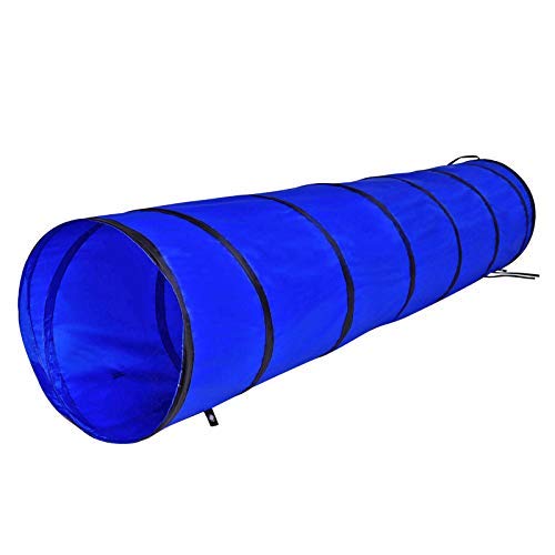 dibea Dog Tunnel Play Tunnel Dog Cave Agility Tunnel Blue Size S 200 x