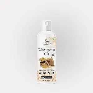 Biomidas 100% Pure & Natural Cold Pressed Wheat Germ Oil With Anti Ageing Properties & Strengthening The Hair 100ML (Pack Of 1)
