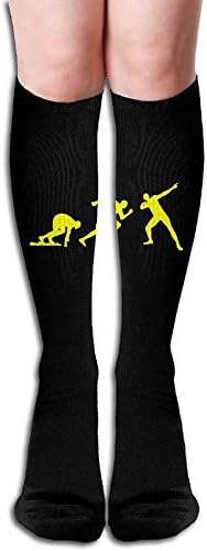 Kalang Usain Bolt 19.6inch Knee High Socks Compression Team Sport Socks