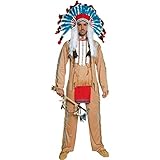 Smiffys, Herren Indianerhäuptling Kostüm, Oberteil und Hose, Größe: M, 36160