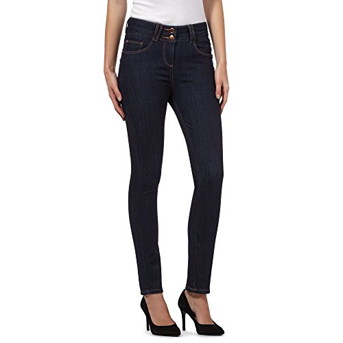 J By Jasper Conran Dark Blue Shape Enhancing High-Waisted Skinny Jeans 14L 796