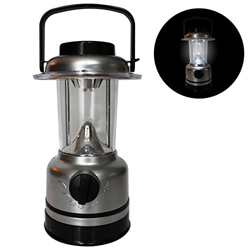 Campinglampe mit 15 LEDs - Sehr hell fürs Angeln, Jagen, Heim und Garten Leuchte mit Dimmer und Kompass von Kurtzy TM