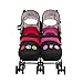 Disney Twin Stroller with Footmuffs - Mickey & Minnie Circles