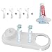 Produktbild FOURCHEN Zahnbürstenhalter für Oral-B Elektrozahnbürsten Aufsteckbürsten halter Ständer für  Zahnbürstenköpfe Ladegerät +4 pcs Zahnbürstenköpfe etuis für Oral-B+ Werkzeug für Zahnpasta