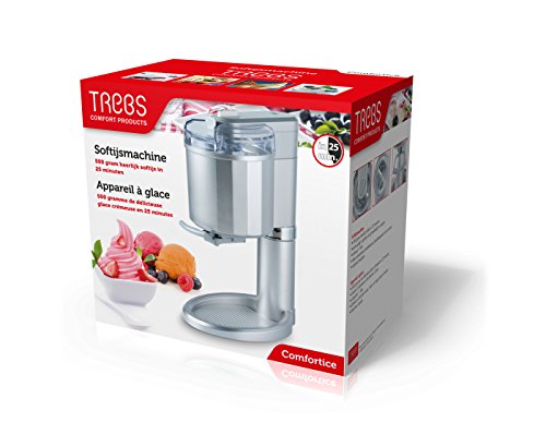 Trebs 99271 Eismaschine für Eis oder auch Sorbet, 500 Gramm Softeis, Kühlelement, inkl. Rezeptvorschläge - 3