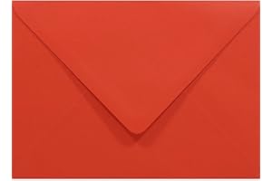 Netuno 100 buste per lettere colorate rosso formato B6 125 x 175 mm Rainbow 80g buste b6 carta taglio a punta buste inviti compleanno matrimonio