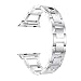 Produktbild TianranRT Edelstahl Kristall Armband Watch Band Ersatz für Apple Watch 4 (44mm) (Silber)