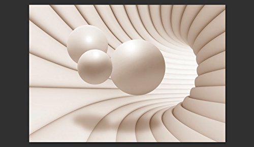 FOTOTAPETE 400×280 cm – VLIES TAPETE PREMIUM – PROFI QUALITÄT – 3 Farben zur Auswahl – Top moderne Wanddeko – Wandbilder XXL – Riesen Wandbild – Top Design Tapete – Neue exklusive Edition mit noch besser Druckauflösung – Deutsches Premium Vlies – Kugel Abstrakt 3D a-A-0154-a-b - 4