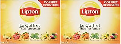 Lipton Thé Coffret 60 Sachets 96g - Lot de 2