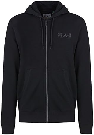 Modern Asthetics MA-1 Mens Chopper Zip Up Printed Tracksuit Hoodie (L, Black)