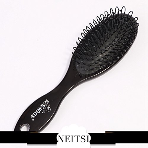 Neitsi® 1pc Plastic Tangle Free Hair Brush Anti Static Shower Hairbrushes Black