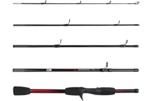 RIGGED & READY TRAVEL FISHING Rigged and Ready Rucksack Rod – Compact Travel Fishing Rod – Spin/Baitcast Options for Saltwater & Freshwater – Ideal for Beginners & Anglers on The Go