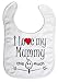 Image is Everything - I love my Mummy this much - Baby, Toddler, Feeding Bib, White
