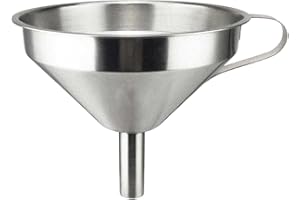 Makrel Stainless Steel Funnel Kitchen Funnels for Transferring of Liquid, Fluid, Cooking Oils, Jam (16cm)