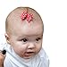 Baby Wispy Clippy - Organza hair bows - Best No Slip Barrette for Fine Hair (Pack 7: Pink/White/Yellow)
