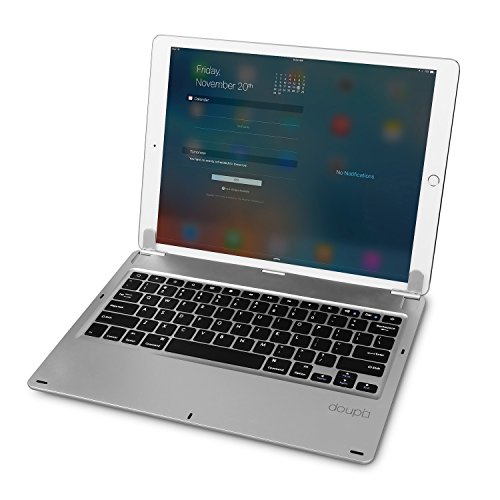 doupi Bluetooth Keyboard Tastatur Deutsch für Apple iPad Pro silber - 8