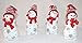 Produktbild Jürgen Schleiß Konfektion Schneemann Figur Poly mit Strickmütze • 2 Farben und 2 Größen zur Auswahl • Schneemänner Winter Weihnachten Weihnachtsdekoration Schneekinder (rot, 16cm)