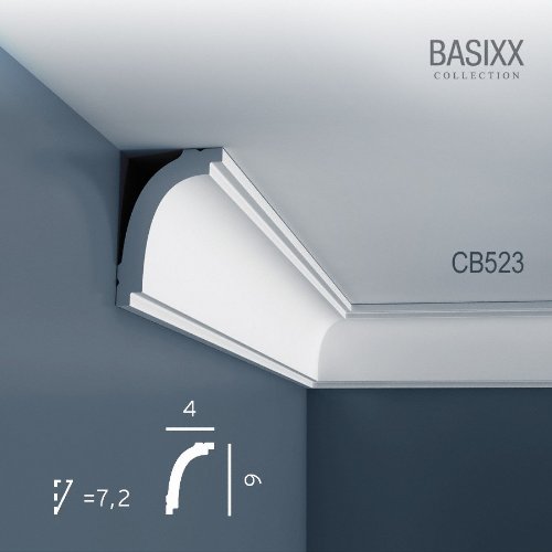 Orac Decor BASIXX Deckenleiste Eckleiste CB523 Profilleiste Stuckleiste Zierleisten Zierprofile - 3