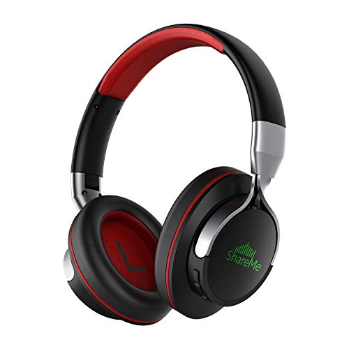 MIXCDER ShareMe - Auriculares Bluetooth, Color Negro