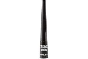 Revlon ColorStay - Eyeliner Liquide - Makeup Longue Tenue - Maquillage pour les Yeux Blackest Black Noir Intense - Eye Liner Noir Fini Mat - Eyeliner Precis