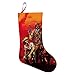 Produktbild BYD-47S R-ed D-ead Pop Art Marston 3D-Bedruckte Weihnachtssocken, Geschenktüten, zum Aufhängen für Weihnachtsbaum-Dekoration, rot, Einheitsgröße