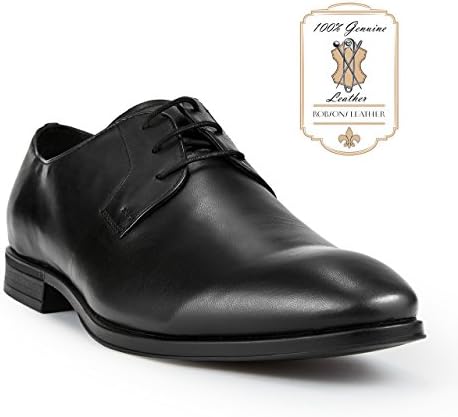 Robsons New Life Handmade Plain Toe Mens Derby Blucher Style Genuine Leather Shoes (9)