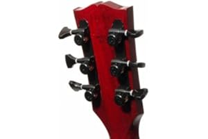 Hipshot 3+3 Open GripLock Guitar Tuner Upgrade Kit (Black)