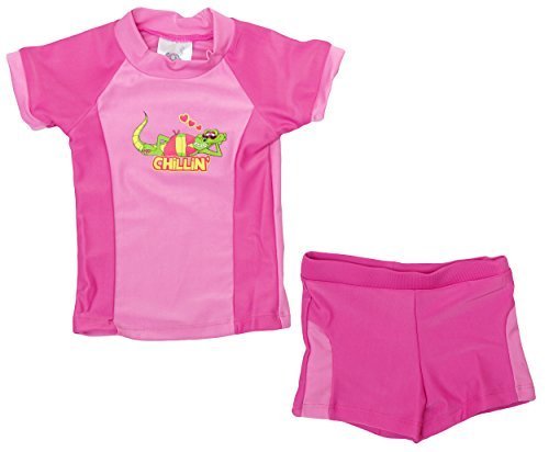 Girls Baby 2 Piece Chillin Crocodile Sunsafe Top & Shorts Set sizes from 6 to 24 Months