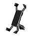 Produktbild VORCOOL Universal Silikon Fahrrad Motorrad Handy Halterung Einstellbare Lenker Halter Cradle für Fahrrad Motorrad ATV Passt für iPhone Samsung Google Pixel GPS (Schwarz)