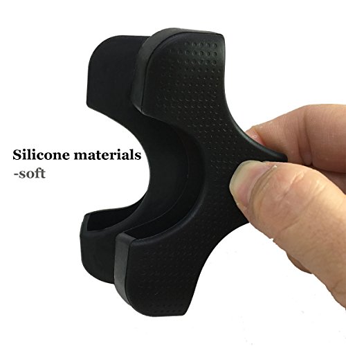 GLOTRENDS X-Form Stoßfest Festplatte HDD Silikon Case Cover Schutzfolie für Seagate Backup Plus Externe Festplatte, Toshiba Canvio Basics, Canvio Slim II Tragbare 6,3 cm externen Festplatte (Schwarz) - 6