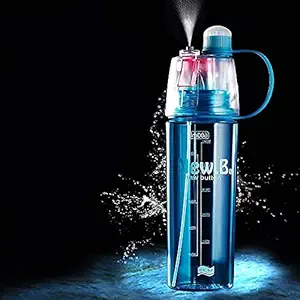 Vishal smart mall Spray Water Bottles 600 ml for Kids, Girls, Gym, Sport, Outdoor, Cycling and Drinking Water Bottle, BPA Free Plastic (Random Color)