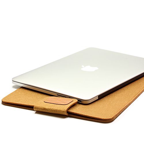 Original Urcover® 14,1 Zoll FILZ Laptop Tasche und Tablet Hülle passend für Ihr iPad, Lenovo Tablet, Samsung Tab, Netbook und viele weitere mobile Endgeräte [deutscher Fachhandel] Braun - 5