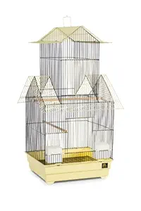 Prevue Pet Products Beijing Bird Cage, Yellow and Black