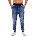 Produktbild Herren-Jeanshosen, Stretch Denim Hose Distressed ausgefranst Slim Fit Pocket Jeans Hose