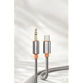 PDAteknoloji 3.5mm Aux to Type-C,Lightning ile Uyumlu Kablolar (1metre, 2 metre) (Type-C 1 Metre)