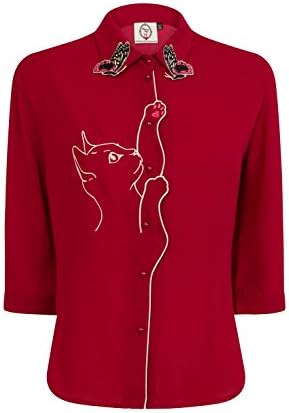 Dancing Days Snow Bird Cat Butterfly Retro Vintage 50's Shirt
