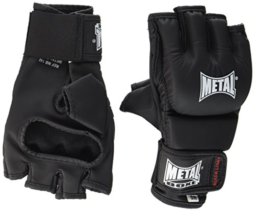METAL BOXE Gants de Combat Libre Noir Senior