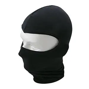 Balaclava Polyester Full Face Mask for Bike Riding (Black)