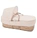 Clair de Lune Palm Moses Basket in cream Bon Bon design