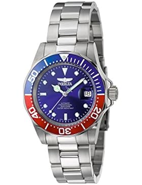 INVICTA HERREN 43MM AUTOMATIKWERK SILBER ËDELSTAHL ARMBAND & GEHÄUSE UHR 5053