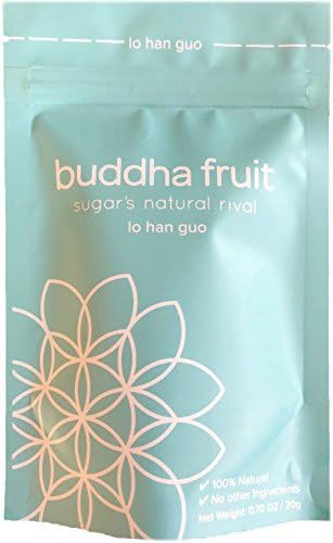 Buddha Fruit - Lo Han Guo (Monk Fruit) Extract - Sugar alternative - 40% Mogroside V - 100% Natural - Only 1 Ingredient - Diabetes friendly - zero calories - luo han guo extract
