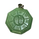 Anhänger Feng Shui mit Yin Yang und den 8 Energie- Himmelsrichtungen Größe ca. 25 x 8 mm