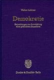 Image de Demokratie. Betrachtungen zur Entwicklung einer gefährdeten Staatsform. . Demokratie (1979) / Der G