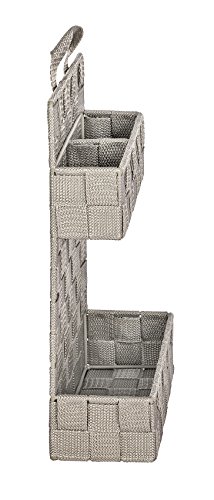 Wenko 22794100 Organizer Adria Mini Badkorb, Aufbewahrungskorb, 2 Etagen, Polypropylen, taupe, 9 x 21 x 32 cm - 4