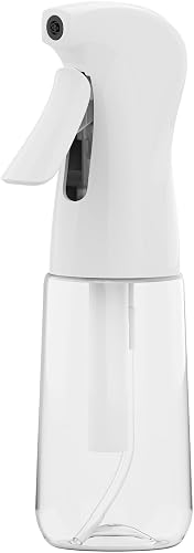 GRIFEMA Botella pulverizadora de agua 200 ml blanca | Bote spray reutilizable con niebla fina para cabello, plantas y limpiez