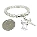 Girls First Holy Communion Bracelet with Angel & Crucifix